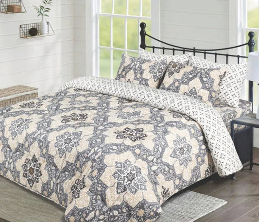 طقم كوفيرتة فوربد قطن مخلوط مجوز