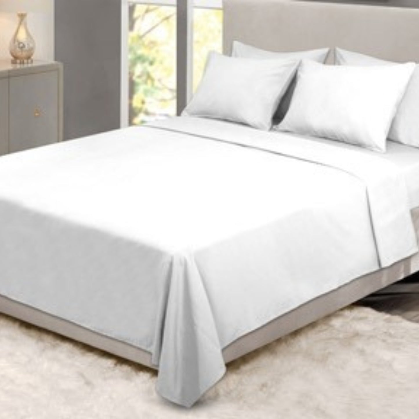 ملاية قطن مخلوط مجوز 4قطع من فوربد